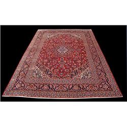 Large Authentic Persian Kashan Rug