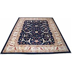 Gorgeously Contrasted Afghan Zigler Rug