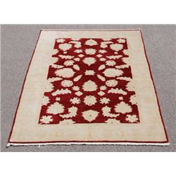 Nicely Contrasted Handmade Egyptian Rug