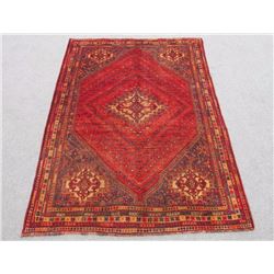 Quite Fascinating Semi Antique Wool on Wool Persian Shiraz 6x8