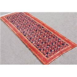 Beautiful Semi Antique Hand Woven Persian Nahavand Runner