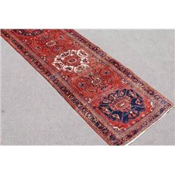 Exquisitely Fine Quality Persian Heriz Runner