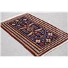 Image 1 : NICELY CONTRASTED VIVID COLORS BALOOCH DESIGN BERGANO RUG