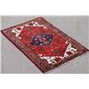 FINELY CONTRASTED HAND WOVEN PERSIAN HAMEDAN RUG