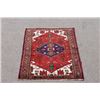 Image 2 : FINELY CONTRASTED HAND WOVEN PERSIAN HAMEDAN RUG
