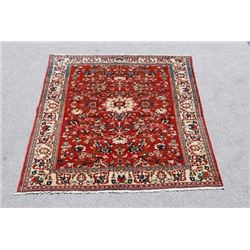 Highly Detailed Luxurious Authentic 5.0 X 6.11 feet Isfahan Rug