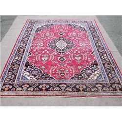 Lustrous High Quality Handmade Persian Mashhad Rug