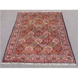 Colorful and Beautiful Tribal Desert Semi Antique Persian Bakhtiari Rug