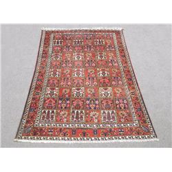 Handmade Four Seasons Design Semi Antique Persian Bakhtiari