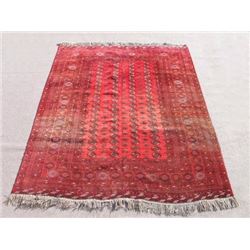 Very Beautiful Semi Antique Turkmen Design Afghan Rug 9x11