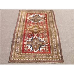 Special Russian Design Hand Woven Semi Antique Kazak Rug 9x6