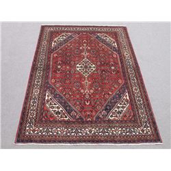 Beautiful Handmade Semi Antique Persian Hosseinabad Rug