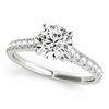 Image 2 : 1.61 CTW Certified VS/SI Diamond Solitaire 2Pc Wedding Set 14K White Gold - REF-225M6F - 31700