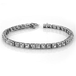 1.0 CTW Certified VS/SI Diamond Bracelet 10K White Gold - REF-87H5W - 10733