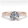 Image 1 : 1.01 CTW VS/SI Diamond Engagement Designer Ring 14K Rose Gold - REF-274T8X - 30603