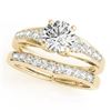 Image 1 : 1.5 CTW Certified VS/SI Diamond Solitaire 2Pc Wedding Set 14K Yellow Gold - REF-225M3F - 31720