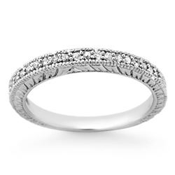 0.20 CTW Certified VS/SI Diamond Ring 18K White Gold - REF-41T8X - 13654