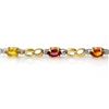 Image 2 : 2.51 CTW Multi-Sapphire & Diamond Bracelet 10K Yellow Gold - REF-32M2F - 13845