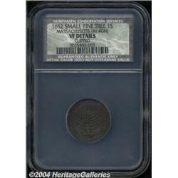 1652 SHILNG Pine Tree Shilling, Large Planchet