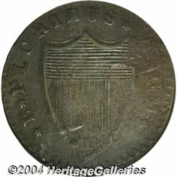 1787 COPPER New Jersey Copper, Small Planchet,