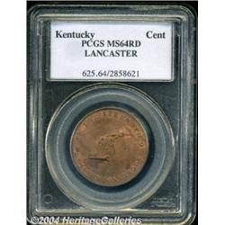 (1792-94) TOKEN Kentucky Token, LANCASTER Edge