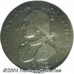 1792 1C Washington/Hancock Pattern Cent,