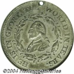Washington Funeral Urn Medal AU58 NGC. B-166C,