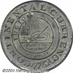 1776 $1 Continental Dollar, CURRENCY, Pewter,