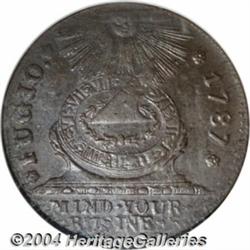 1787 1C Fugio Cent, STATES UNITED, Cinquefoils