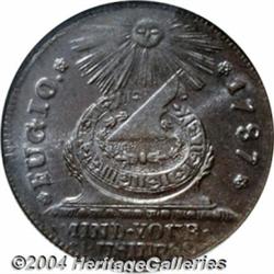 1787 1C Fugio Cent, STATES UNITED, Cinquefoils