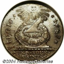 1787 1C Fugio Cent, STATES UNITED, Cinquefoils