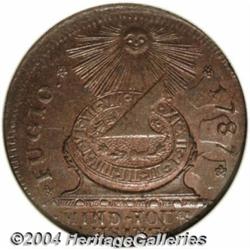 1787 1C Fugio Cent, STATES UNITED, Cinquefoils