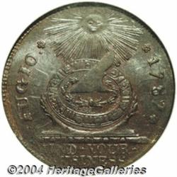 1787 1C Fugio Cent, STATES UNITED, Cinquefoils