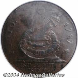 1787 1C Fugio Cent, UNITED STATES, Cinquefoils