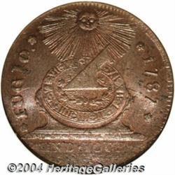 1787 1C Fugio Cent, UNITED STATES, Cinquefoils