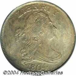 1804 1/2 C Crosslet 4, No Stems MS64 Brown