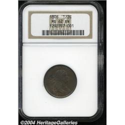 1806 1/2 C Small 6, No Stems MS62 Brown NGC.