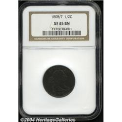 1808/7 1/2 C XF45 NGC. B-2, C-2, R.3. Manley