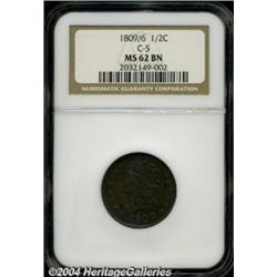 1809/6 1/2 C MS62 Brown NGC. B-5, C-5, R.1.