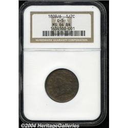 1809/6 1/2 C MS64 Brown NGC. B-5, C-5, R.1.