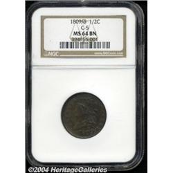 1809/6 1/2 C MS64 Brown NGC. B-5, C-5, R.1.