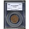 Image 1 : 1828 1/2 C 13 Stars MS64 Brown PCGS. B-2, C-3,