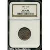 Image 1 : 1853 1/2 C MS66 Brown NGC. B-1, C-1, R.1.