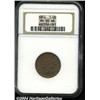 Image 1 : 1854 1/2 C MS65 Brown NGC. B-1, C-1, R.1.