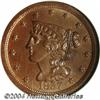 Image 1 : 1857 1/2 C MS65 Brown NGC. B-1, C-1, R.2. An