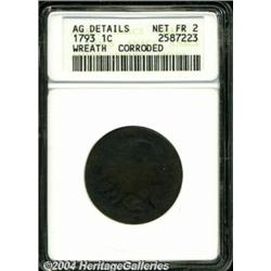 1793 1C Wreath Cent--Vine and