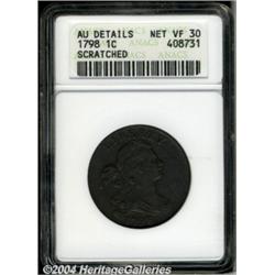 1798 1C Second Hair Style--Scratched--ANACS.
