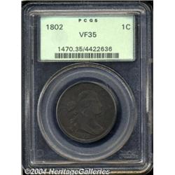 1802 1C VF35 PCGS. S-232, R.1. The T in