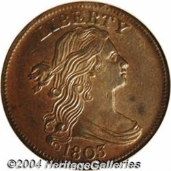 1803 1C Small Date, Large Fraction MS63 Brown