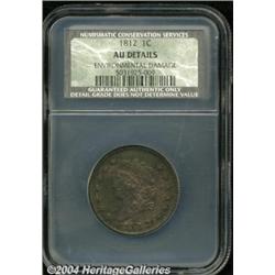 1812 1C Small Date AU50 Details, Environmental